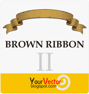 BROWN RIBBON VECTOR